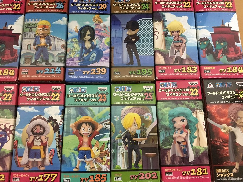 ワンピース ワールドコレクタブルフィギュア買取します キラキラ堂